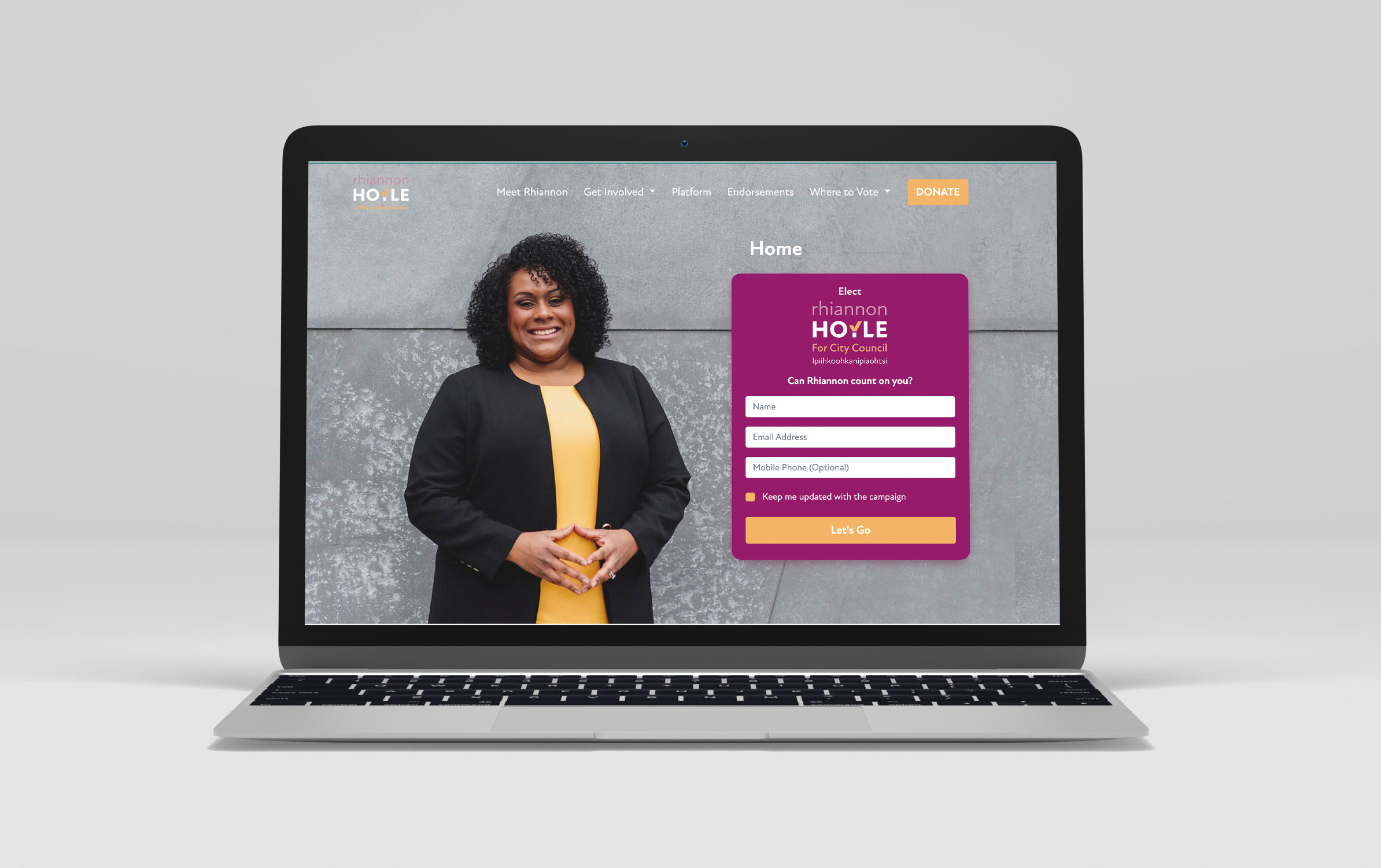 Rhiannon Hoyle Campaign Website